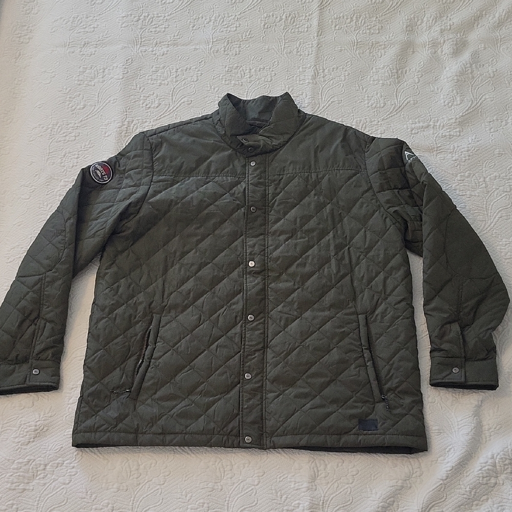 Roots Men's Quilted Puffer Jacket - Dark Green